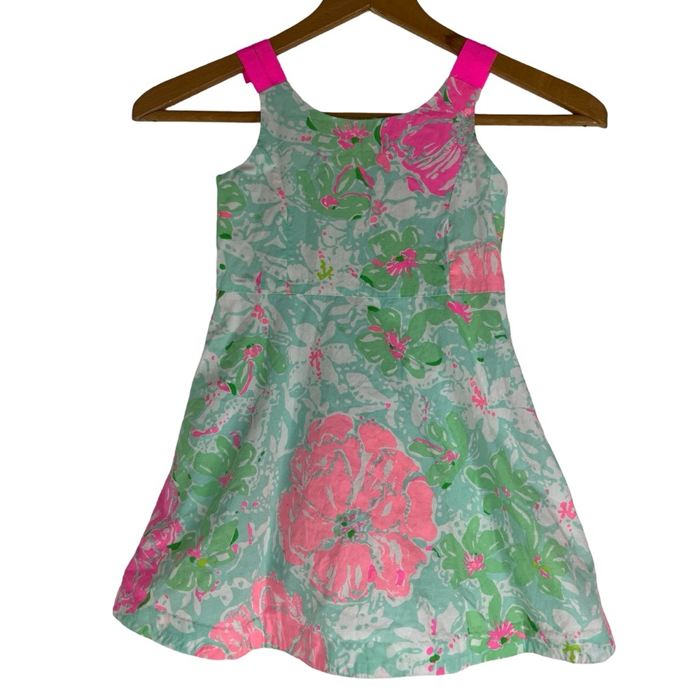 Lilly Pulitzer Pink & Mint Floral Sleeveless Dress